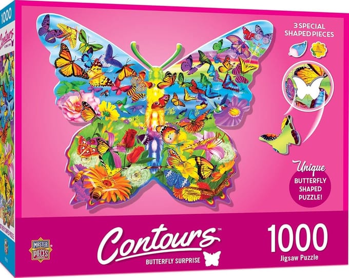 Legpuzzel - Vlinder Puzzel - Ontspanning Thuis - 1000 Stukjes - 71x61cm