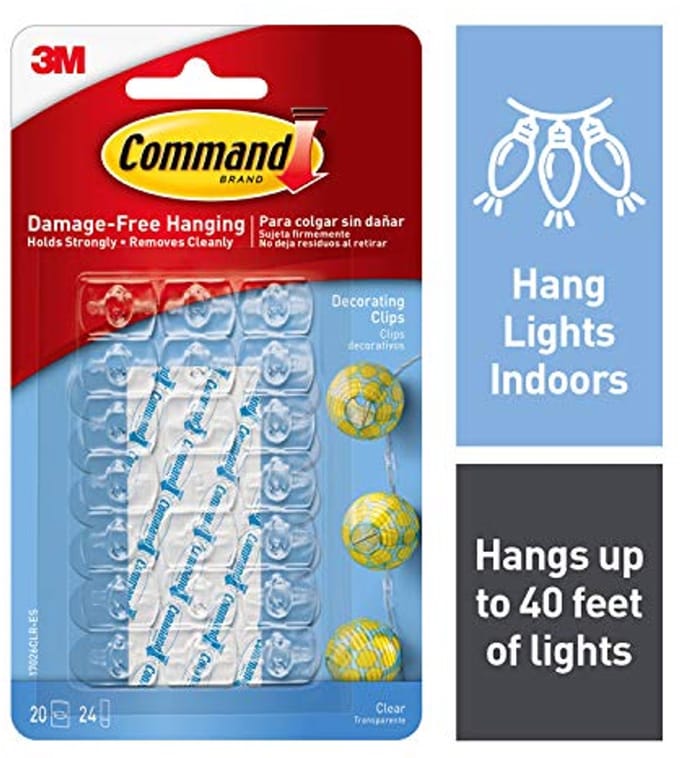 Transparante Decoratieve Clips met Plakstrips - 20 Stuks