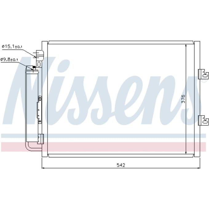 Condensor, airconditioning NISSENS 940126