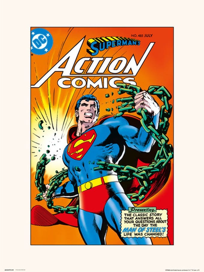 MARVEL DC ACTION COMICS 485 - Art Print 30x40 cm