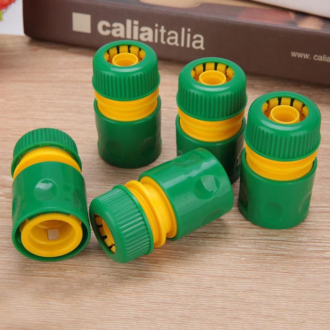 10 stuks 1/2  snelkoppelingen voor tuinslangen en irrigatiesystemen met schroefdraadverbinding green