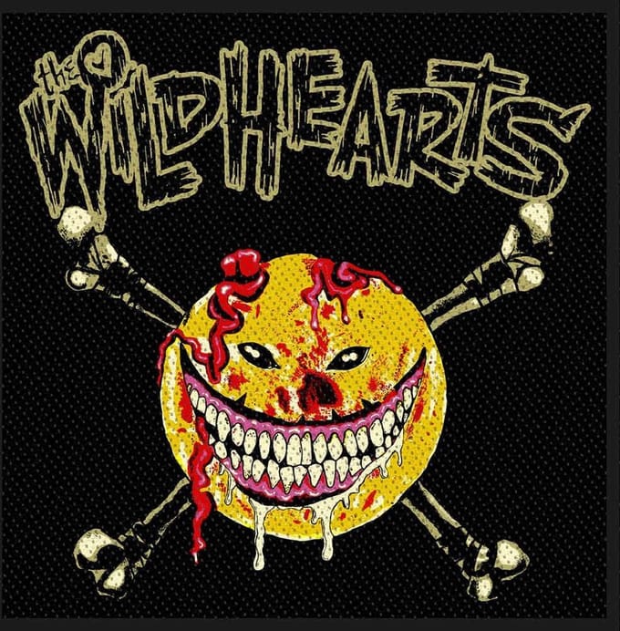 The Wildhearts - Smile Face Patch - Zwart