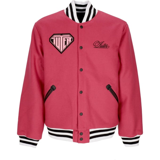 Family Varsity roze collegejack voor heren