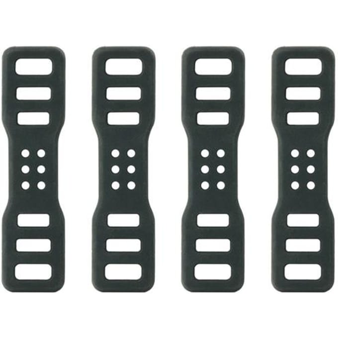 4 stuks herbruikbare goede elasticiteit vaste opvouwbare fietshouder vervangende bandfittingen fietsbandagetouw D gray