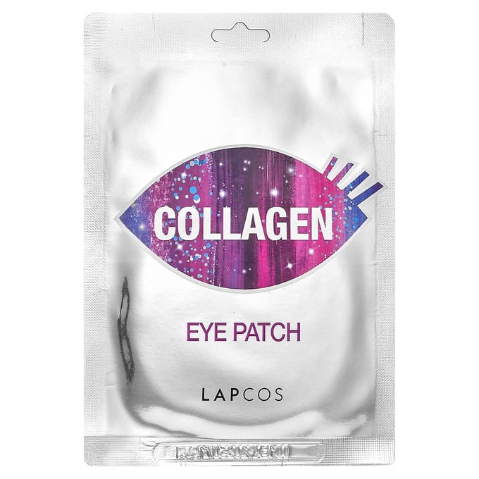Lapcos, Patch beauté pour les yeux au collagène, 2 feuilles, 1,4 g (0,04 oz) chaque white