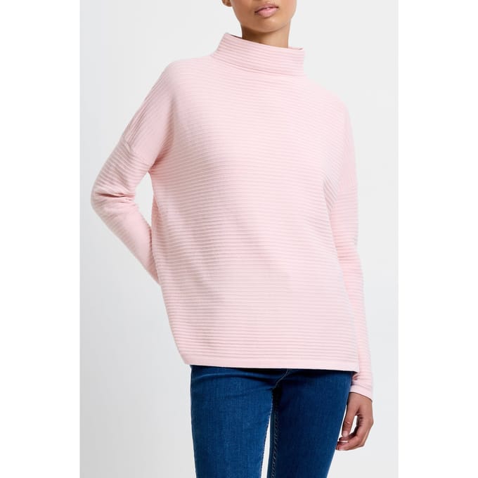 French Connection Babysoft Lena L/s High Nk Jmpr Lotus Pink Größe: S | Pullover Outlet | Damen | Rosa