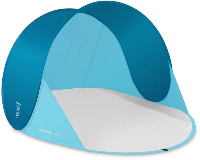Spokey ALTUS Strandtent - Blauw / Turquoise - 195 x 100 x 85 cm
