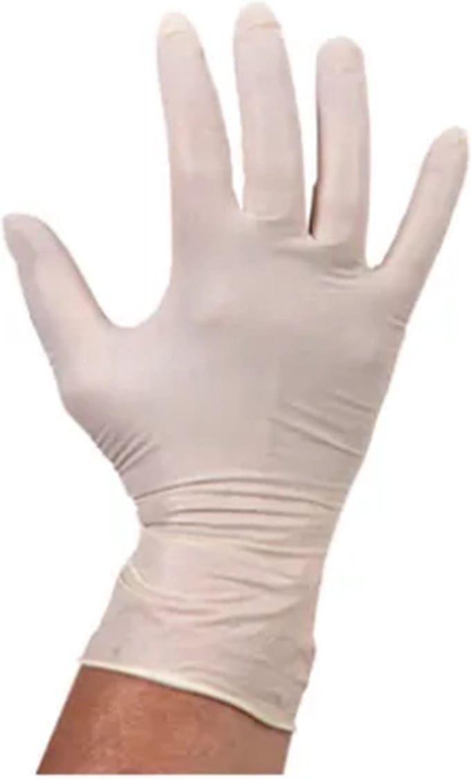 Handschoen latex wit ongepoederd XL - (100 stuks)