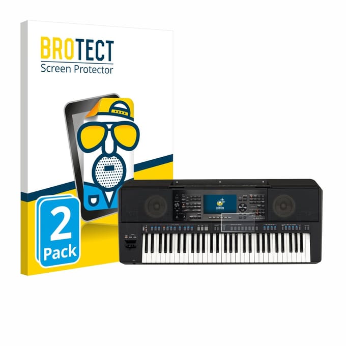 BROTECT - Screenprotector voor Yamaha PSR-SX920 - Folie Beschermfolie matte 2 Stuks