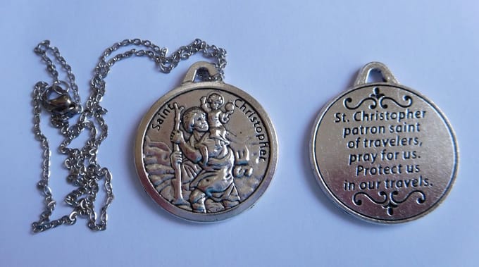 Ketting met hanger Christoffel.