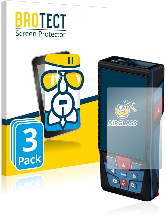 Screenprotector 3 Stuks voor Bosch GLM 100-25c Beschermglas transparant