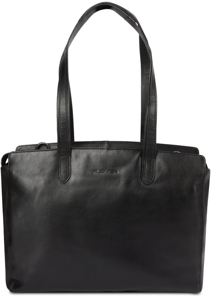 Plevier Burns damestas 16 inch zwart.