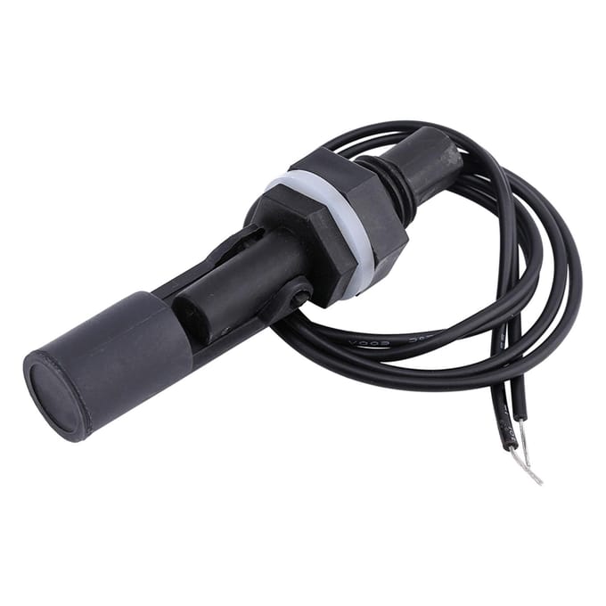 Zijgemonteerde Horizontale Vloeistofvlotterschakelaar Waterniveausensor voor Aquarium black