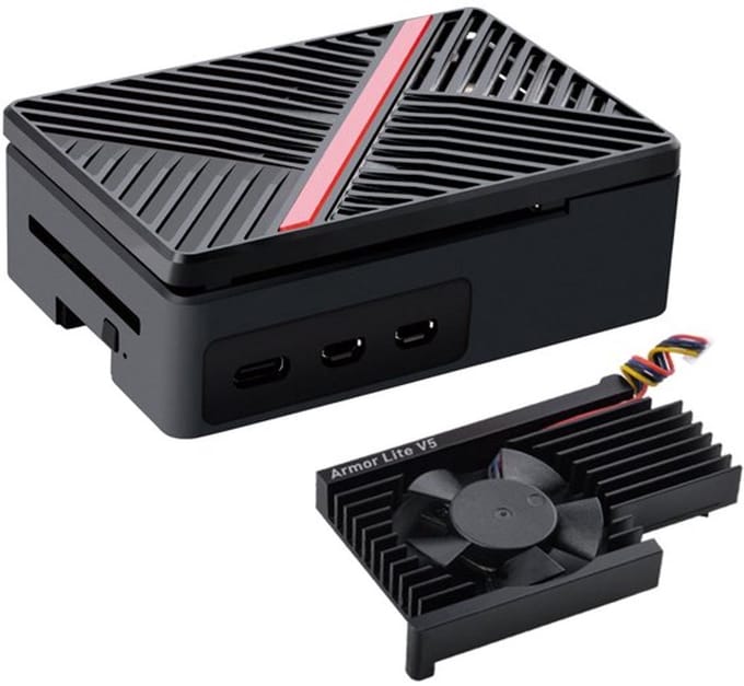 Onf3 - Raspberry Pi 5 Behuizing - Ventilator - Stijlvol en