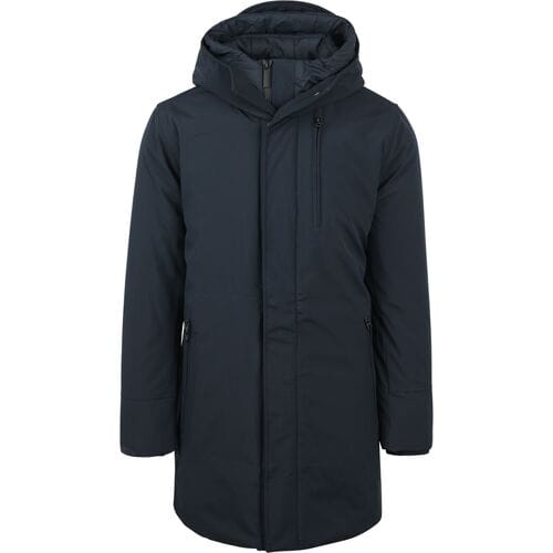 KnowledgeCotton Apparel Climate Shell Jas Navy - Maat L - Heren - Winterjassen