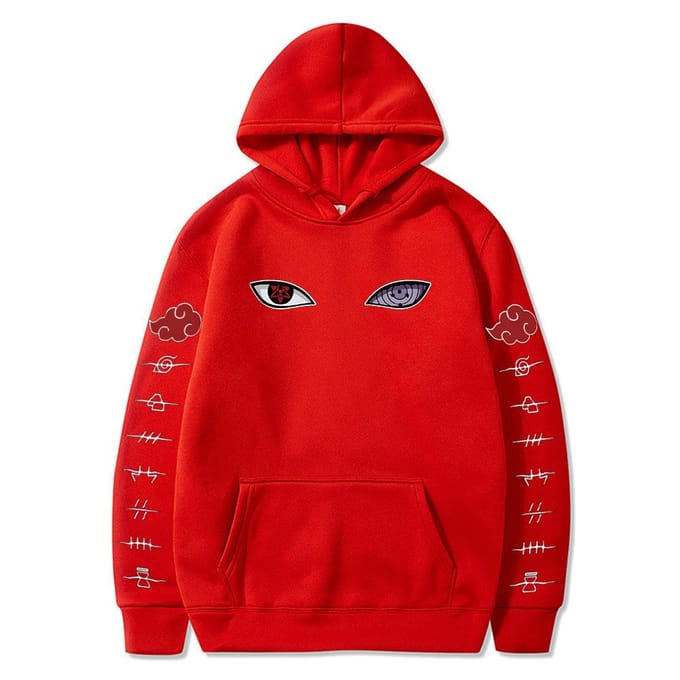 Naruto Cosplay sweat à capuche Harajuku sweats hommes sweat à capuche en coton M noir