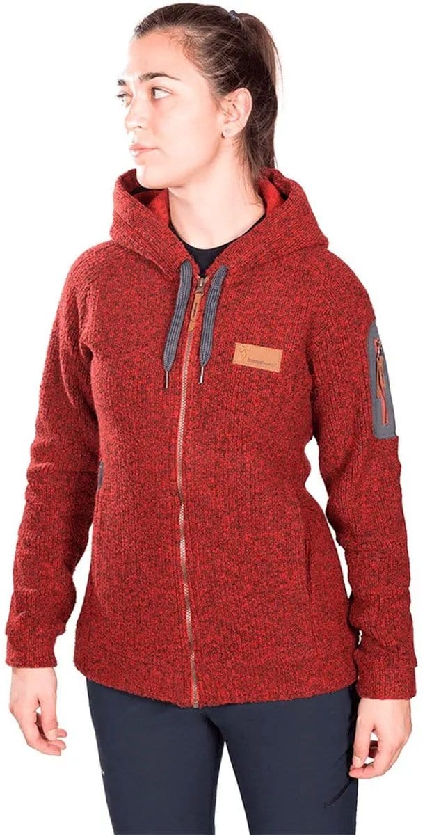 Trangoworld Gower Fleece Met Kap Rood XS Vrouw