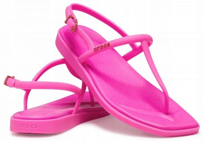 Crocs Miami - Damesjaponki - Pink Crush - Ultralicht - Croslite W8 EU 38-39