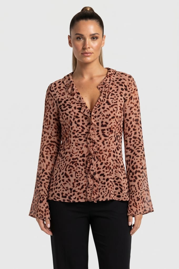& Other Stories Solange Blouse Orange Maat: 32 | Longsleeves Outlet | Dames | Roze