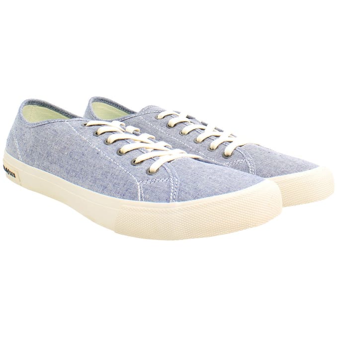 Seavees Legend Chambray Heren Blauwe Schoenen