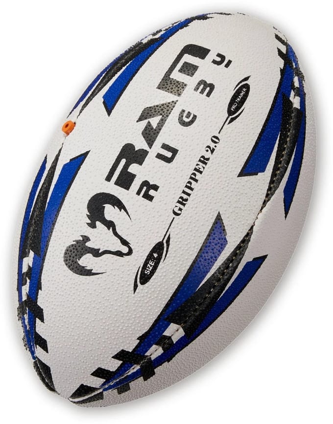 Gripper Pro 2.0 Training Rugbybal - Maat 4 Blauw - New in-flight Valve Technology - 3D-Grip