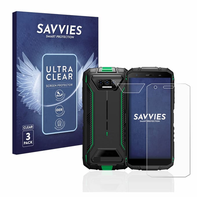 Savvies - Screenprotector voor Doogee S41 Pro (Voor+Camera) - Folie Beschermfolie transparant 6 Stuks