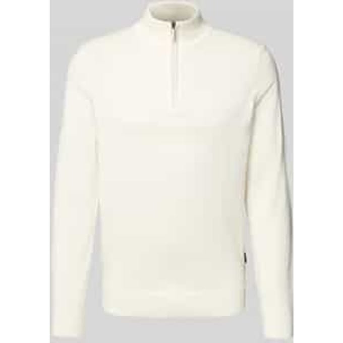 Gebreide pullover met opstaande kraag