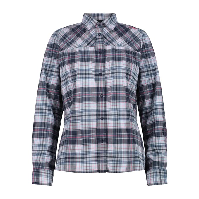 Dames lange mouwen geruit shirt CMP