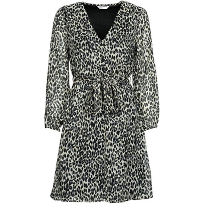 Getailleerde blousejurk met all-over motief model 'CERA'