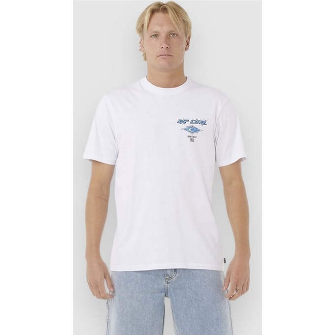 Rip Curl Fade Out Icon T-Shirt wit