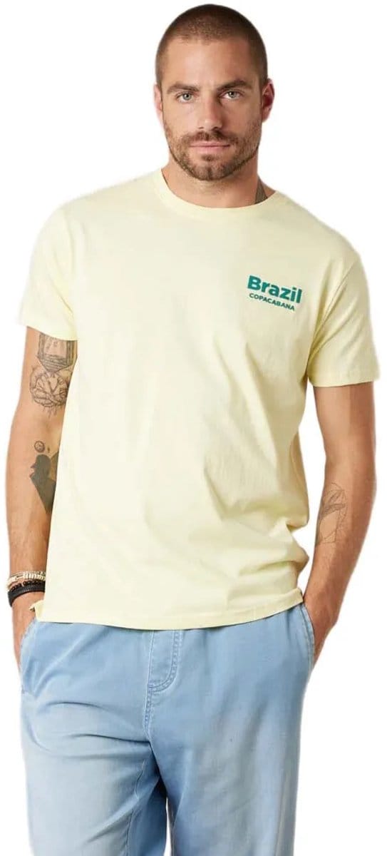 Deeluxe Janeiro T-shirt Met Korte Mouwen Geel M Man