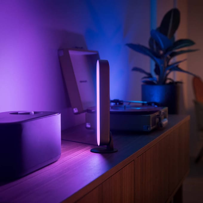 Philips Hue Play lightbar - wit en gekleurd licht -Beleef de ultieme game-ervaring - zwart - 2-pack - basis