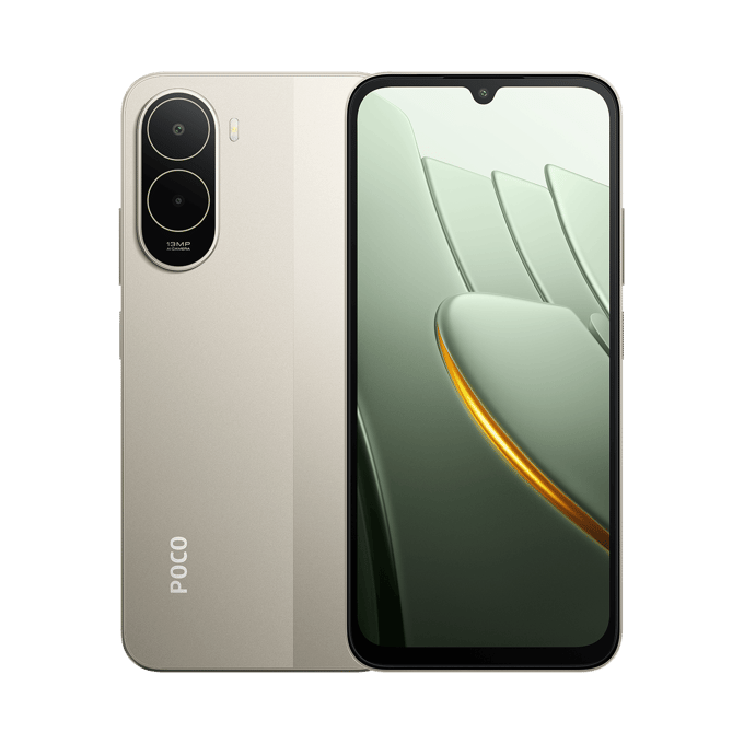 Xiaomi POCO C81 Pro - 4GB RAM - 128GB - Goud - Meeslepende 6,9" display - Enorme 6000 mAh (typ) batterij - Krachtige octa-core processor