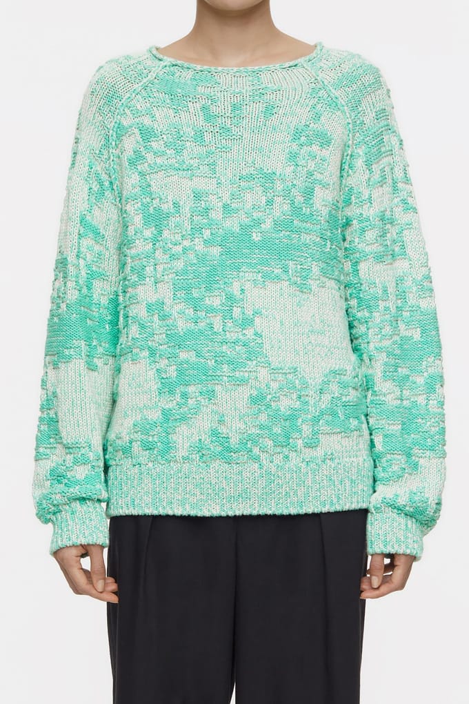 Closed Crew Neck Long Sleeve Knits Green Kick Taglia: L | Maglioni a maglia Outlet | Donna | Verde