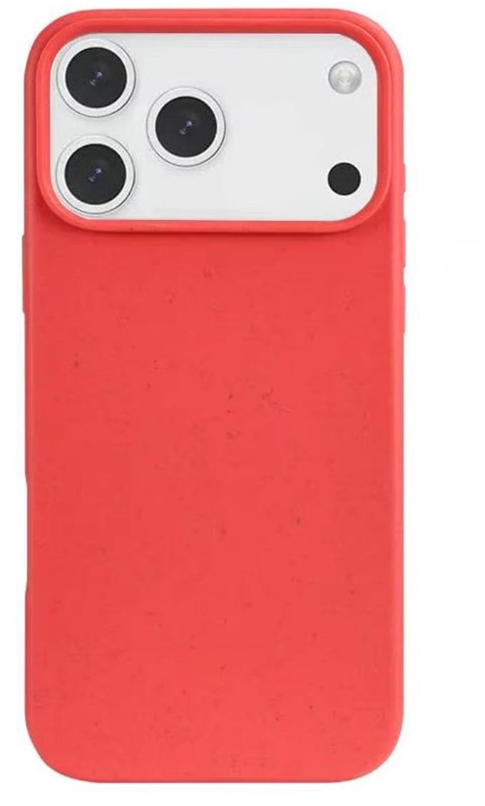 Mobiq - Flexibel Eco Hoesje geschikt voor iPhone 17 Pro Max - rood