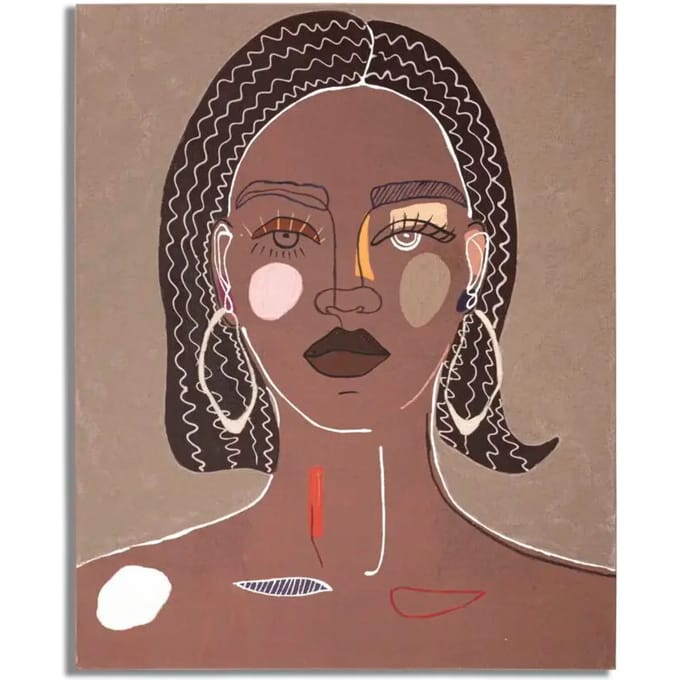 Wanddecoratie schilderij op doek Mauro Ferretti Tribal B
