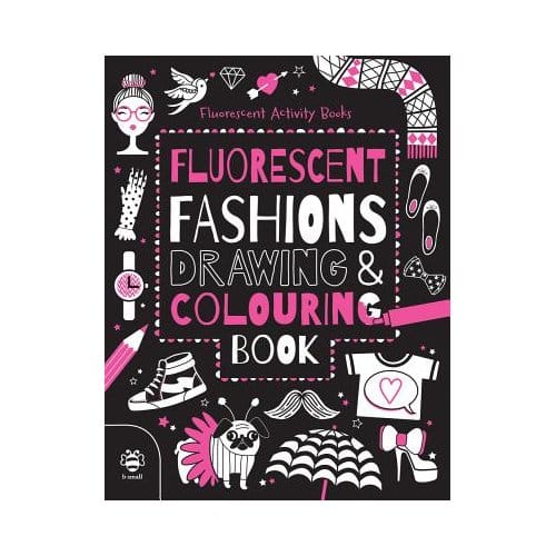 Fluorescent Fashions Drawing & Colouring Book - Vicky Barker