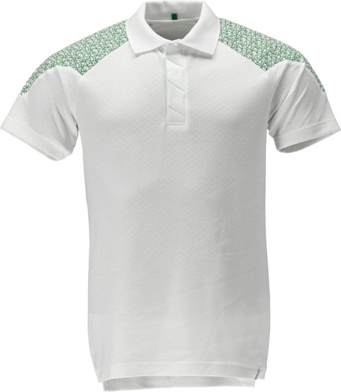 Mascot Food & Care Poloshirt 20083-933 - wit/helder groen - 2XL