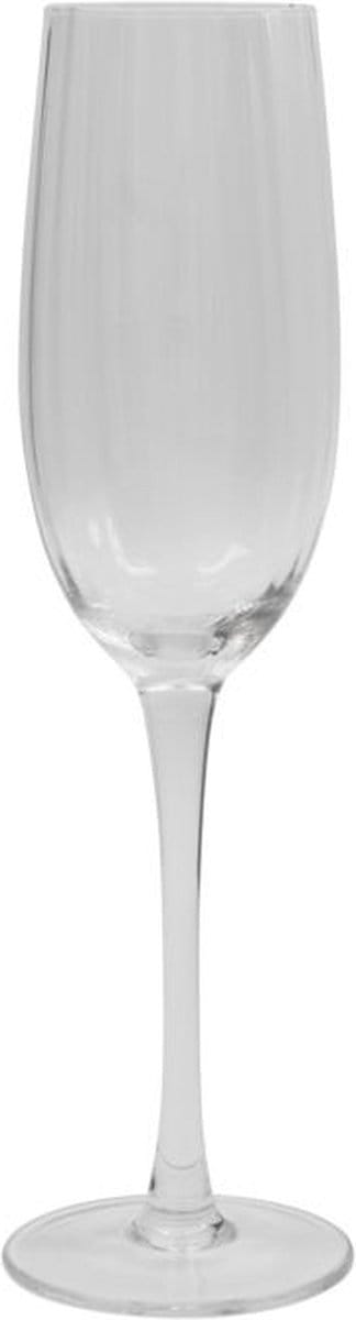 House Doctor Champagneglas Rill helder 23cl