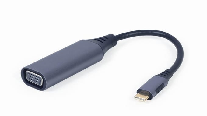 Gembird USB-C naar VGA Adapter - Space Grey - Compacte Displayverbinding