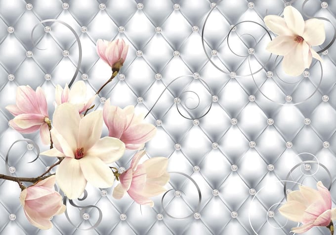 Flowers Pattern Abstract Photo Wallcovering