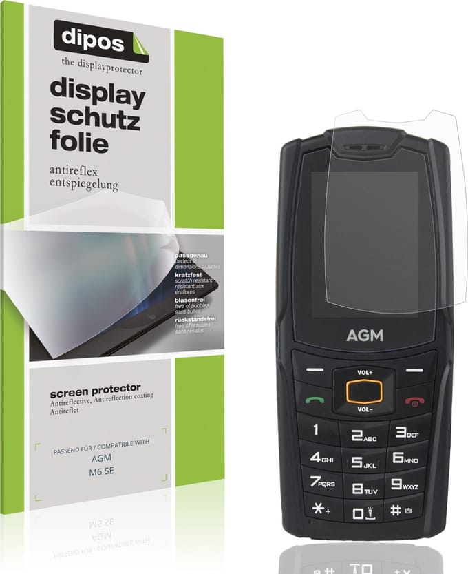 dipos – 4x Matte Beschermfolie geschikt voor AGM M6 SE | Krasbestendige & antireflecterende Screenprotector Ultra-Thin