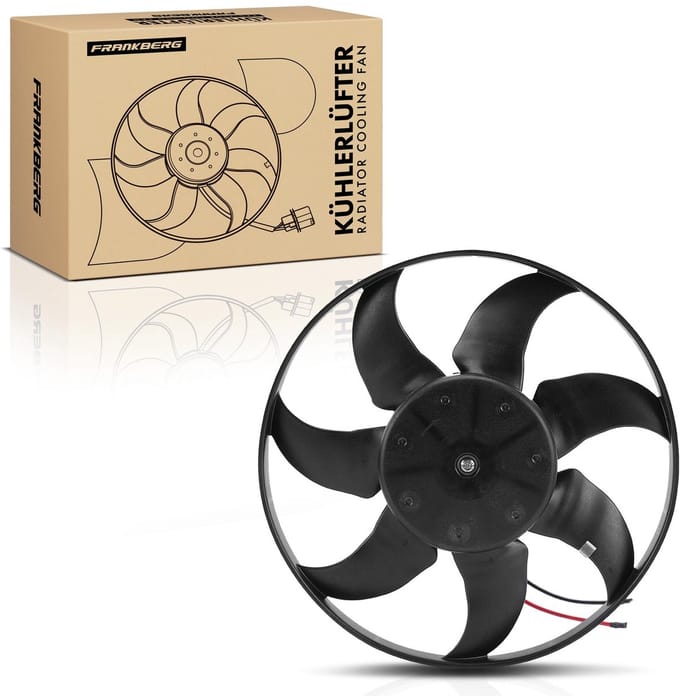 Frankberg 1x Motorradiateur Enkele ventilator