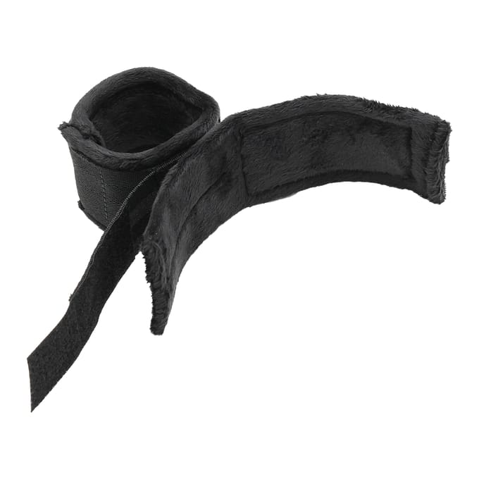 Rimba - Soft Bondageset handboeien En blinddoek - Zwart