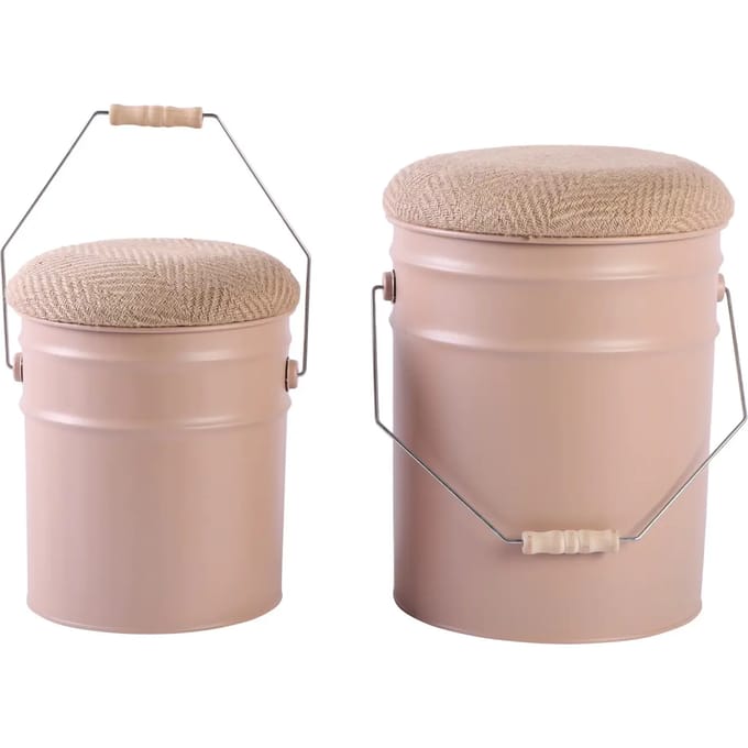 Leitmotiv Kruk Buckets - Zachtbruin - Ø31cm - Scandinavisch