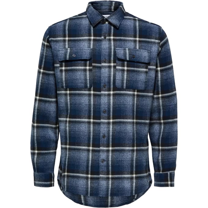 SELECTED HOMME SLHREGSCOT CHECK SHIRT LS W Heren Overhemd - Maat L