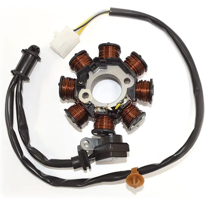 Motor stator ontsteking SGR Mitsuba 8P 12V Peugeot Scooter 50