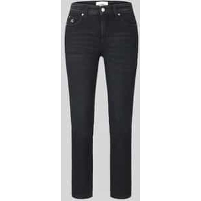 Slim fit jeans van katoenmix model 'PIPER SHORT'