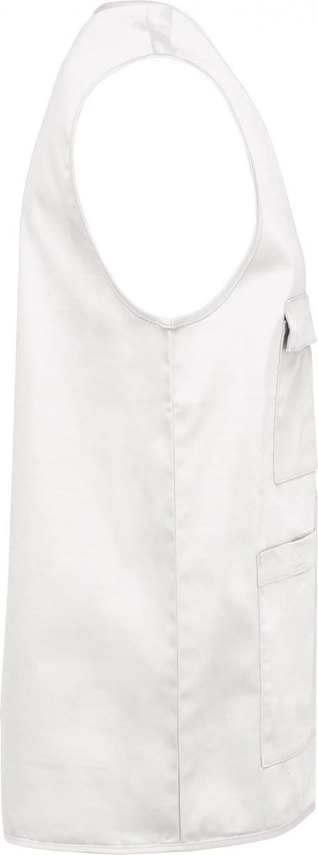 Gilet Unisex M WK. Designed To Work Mouwloos White 65% Polyester, 35% Katoen