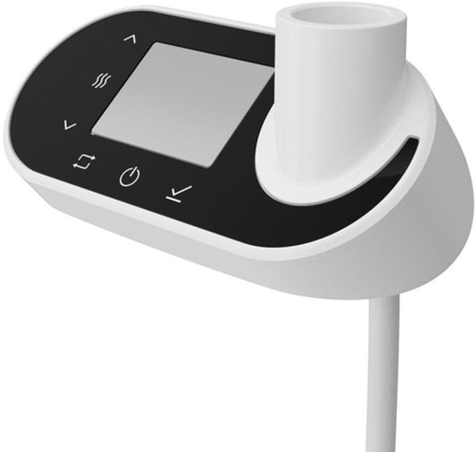 Plieger Nexus thermostaat WIFI 14x6.6x6cm ovaal wit/zwart